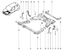 Βάση, Στήριγμα Νέο Renault Clio 4 543171370R