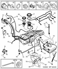 Δοχείο Πρόσθετου FAP DPF 1500P9 Peugeot 406 607 2.2HDi