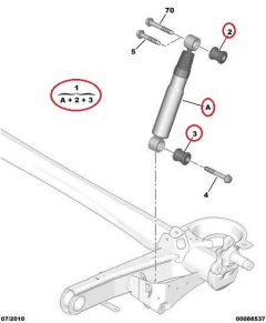 Αμορτισέρ Πίσω Γνήσιο Jumpy Scudo Expert II III 1400918987
