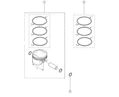 Δακτύλιοι εμβόλου Γνήσιο Renault 2.0 16v M4R 7701065053