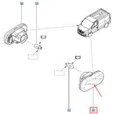 Φλας Αριστερά Νέο Γνήσιο 261658184R Renault