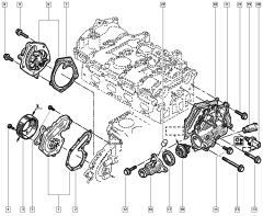 Φλάντζα θερμοστάτη Γνήσιο Renault Megane Scenic 2 1.4 8200489586